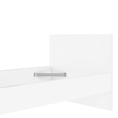 Naia Single Bed 3ft (90 x 190) in White High Gloss – FTG, view 9