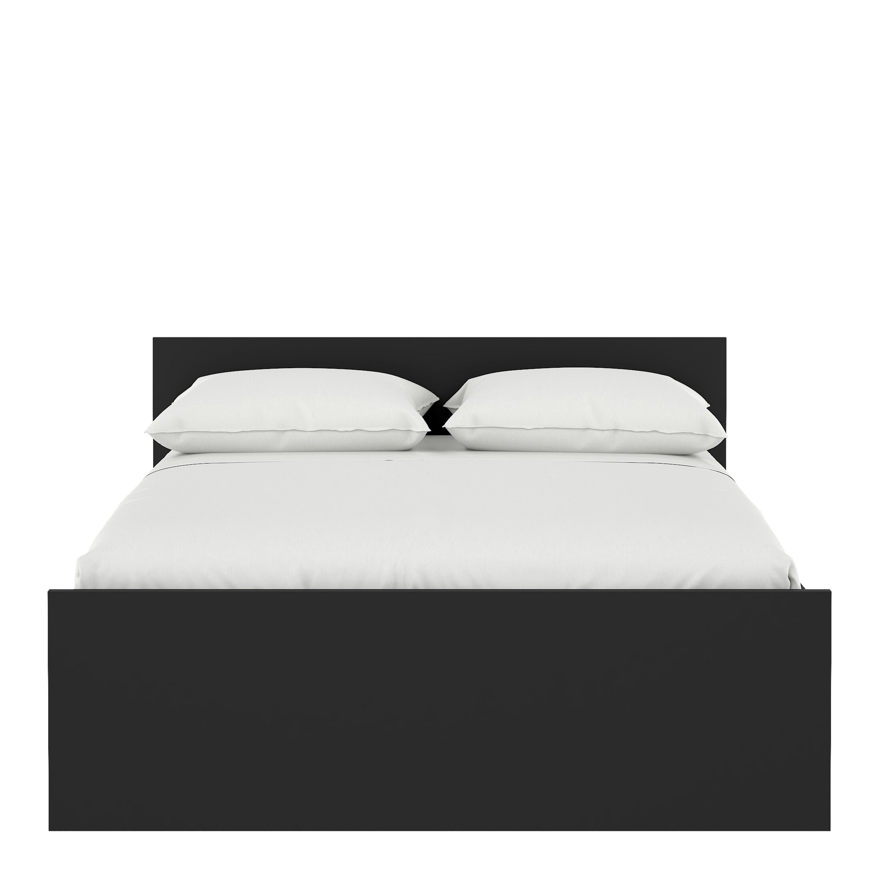 Naia Double Bed 4ft6 (140 x 190) in Black Matt – FTG, view 2