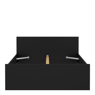Naia Double Bed 4ft6 (140 x 190) in Black Matt – FTG, view 4