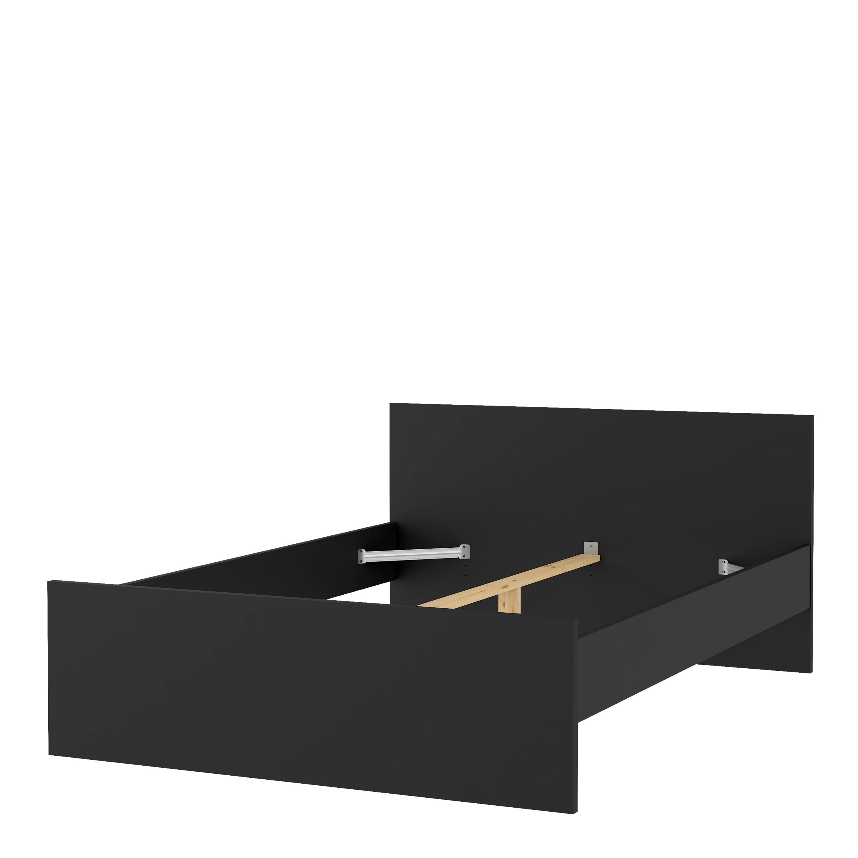 Naia Double Bed 4ft6 (140 x 190) in Black Matt – FTG, view 5