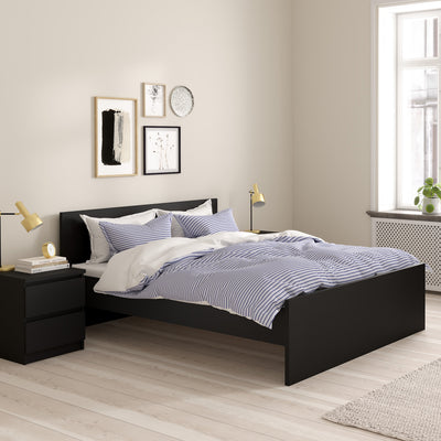 Naia Double Bed 4ft6 (140 x 190) in Black Matt – FTG, view 8