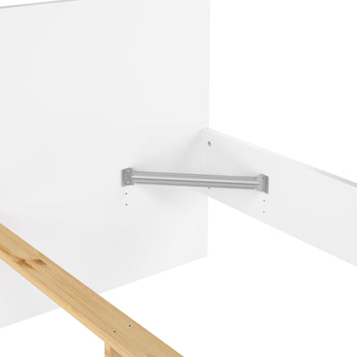 Naia Double Bed 4ft6 (140 x 190) in White High Gloss – FTG, view 11