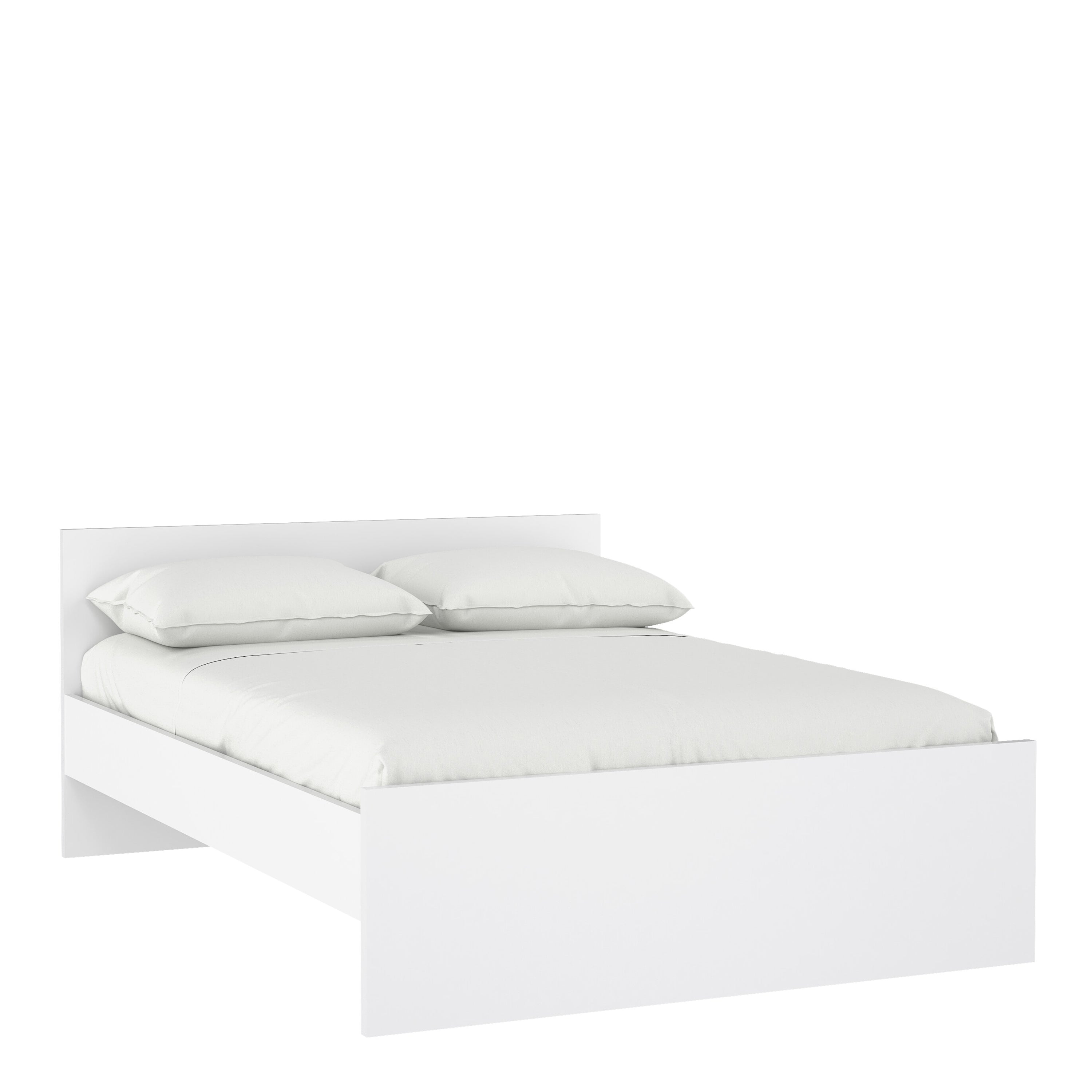 Naia Double Bed 4ft6 (140 x 190) in White High Gloss – FTG