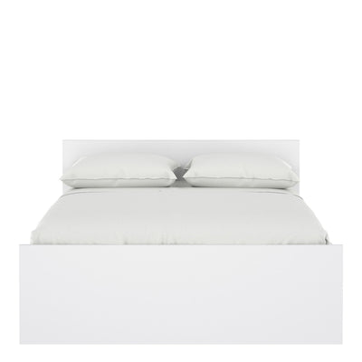 Naia Double Bed 4ft6 (140 x 190) in White High Gloss – FTG, view 2