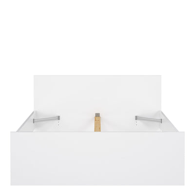 Naia Double Bed 4ft6 (140 x 190) in White High Gloss – FTG, view 4