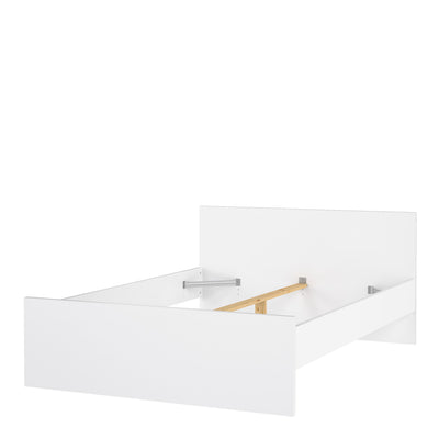 Naia Double Bed 4ft6 (140 x 190) in White High Gloss – FTG, view 5