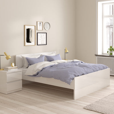 Naia Double Bed 4ft6 (140 x 190) in White High Gloss – FTG, view 8
