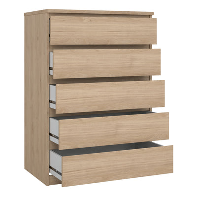 Naia Chest of 5 Drawers in Jackson Hickory Oak – FTG, view 4