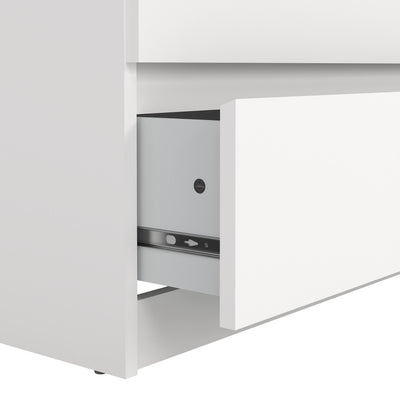Naia Wide Chest of 6 Drawers (3+3) in White – FTG, view 6