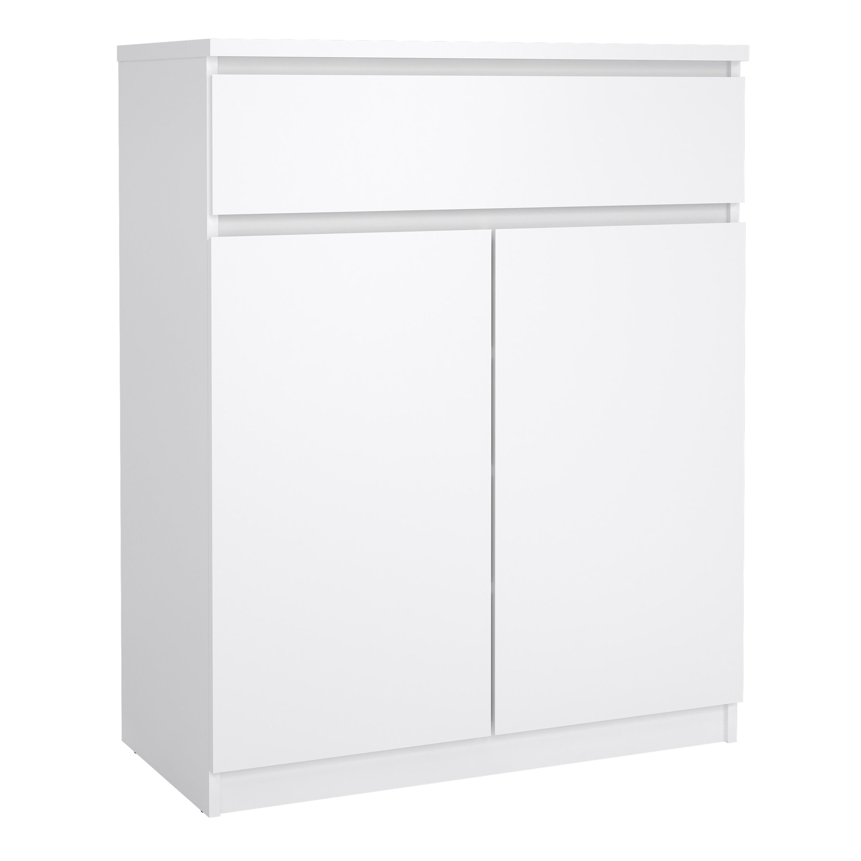 Naia Sideboard 1 Drawer 2 Doors in White High Gloss – FTG