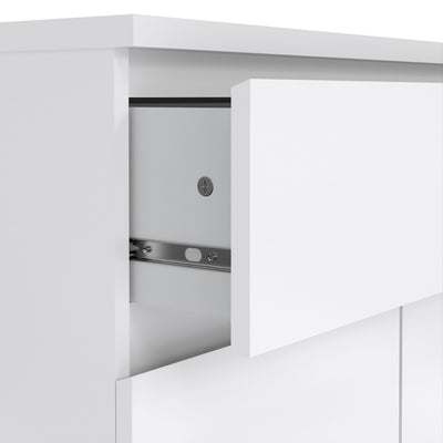 Naia Sideboard 1 Drawer 2 Doors in White High Gloss – FTG, view 7