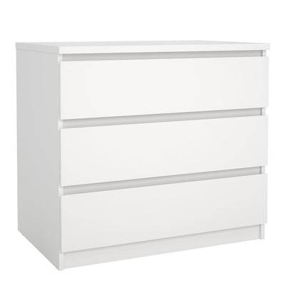 Naia Chest of 3 Drawers in White – FTG