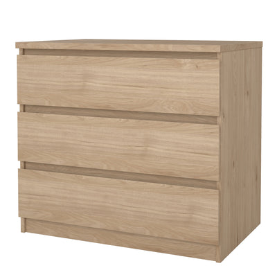 Naia Chest of 3 Drawers in Jackson Hickory Oak – FTG, view 3