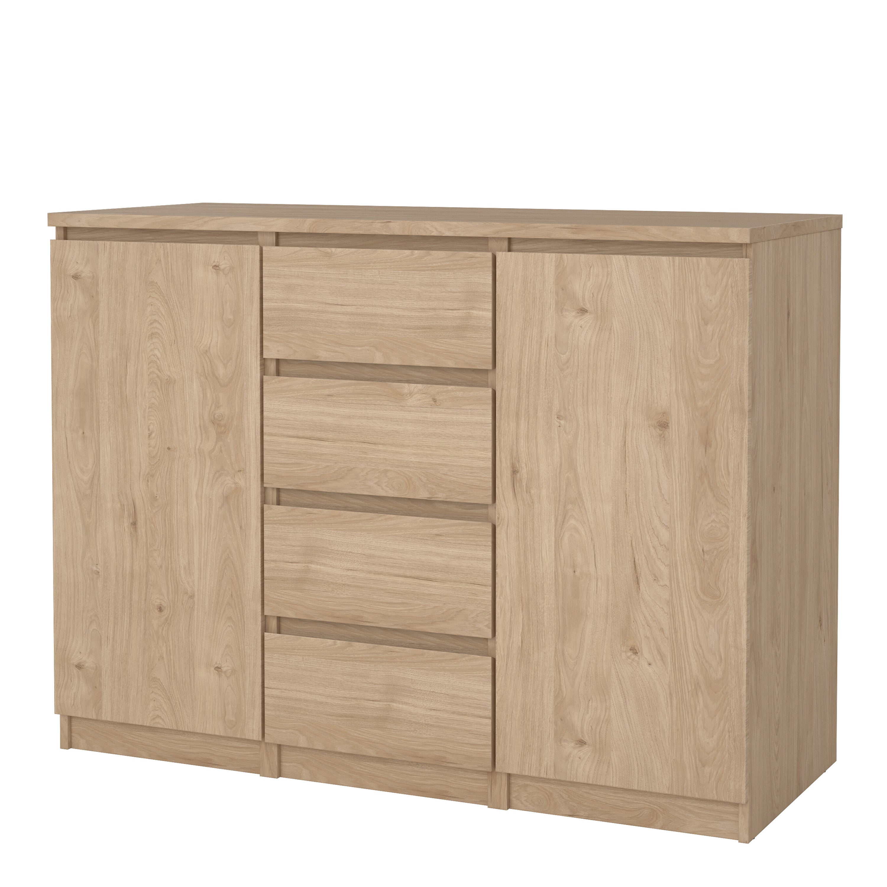 Naia Sideboard  4 Drawers 2 Doors in Jackson Hickory Oak – FTG, view 3
