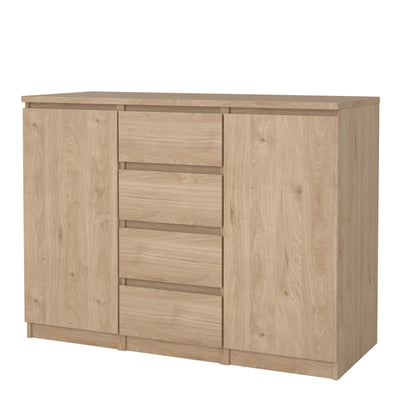 Naia Sideboard  4 Drawers 2 Doors in Jackson Hickory Oak – FTG, view 3