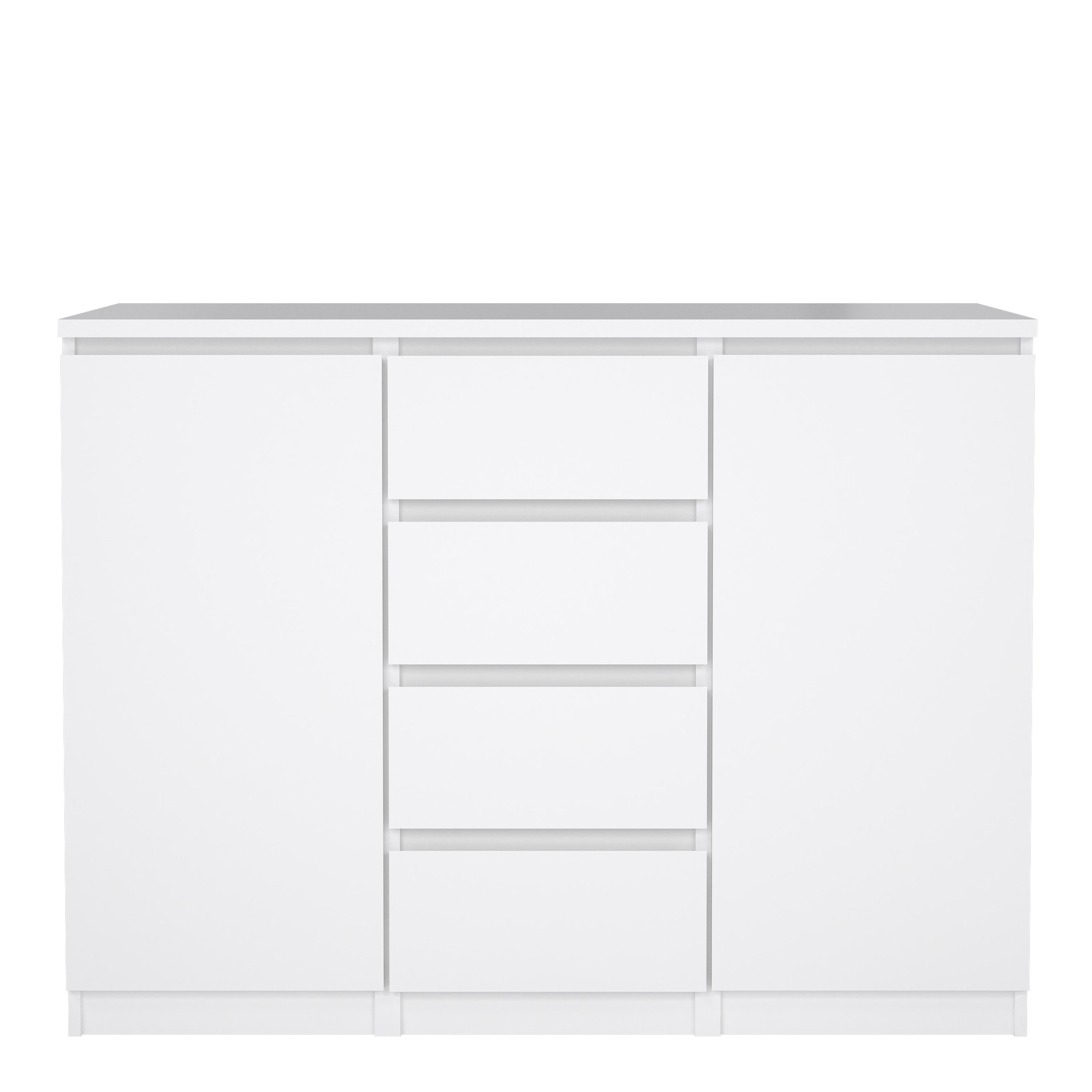 Naia Sideboard - 4 Drawers 2 Doors in White High Gloss – FTG, view 7