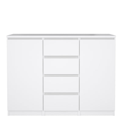 Naia Sideboard - 4 Drawers 2 Doors in White High Gloss – FTG, view 7