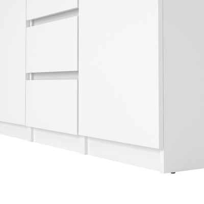 Naia Sideboard - 4 Drawers 2 Doors in White High Gloss – FTG, view 2