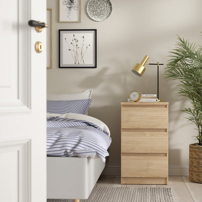 Naia Bedside 3 Drawers in Jackson Hickory Oak – FTG, view 5