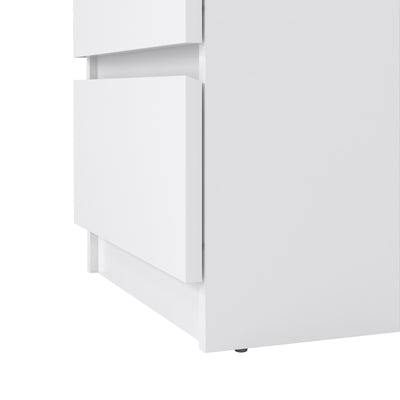 Naia Bedside 3 Drawers in White High Gloss – FTG, view 7