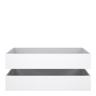 Naia Set of 2 Underbed Drawers (for Single or Double Beds) in White High Gloss – FTG, view 2