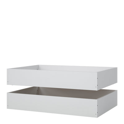 Naia Set of 2 Underbed Drawers (for Single or Double Beds) in White High Gloss – FTG, view 4