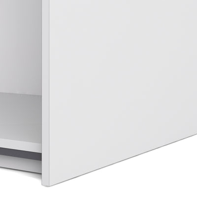 Verona Sliding Wardrobe 180cm in White with Mirror Doors with 5 Shelves – FTG, view 9