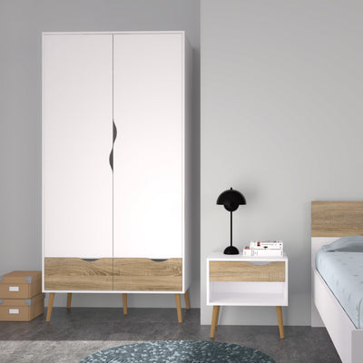 Oslo 3 Piece Bedroom Set White & Oak – FTG, view 9
