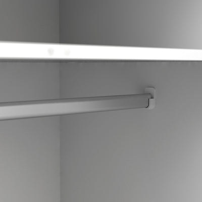 Oslo Wardrobe 3 Doors 3 Drawers in White and Oak – FTG, view 9