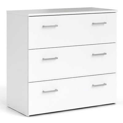 Space Package - Bedside 1 Drawer + Chest of 3 Drawers + Wardrobe with 2 Doors in White – FTG, view 6