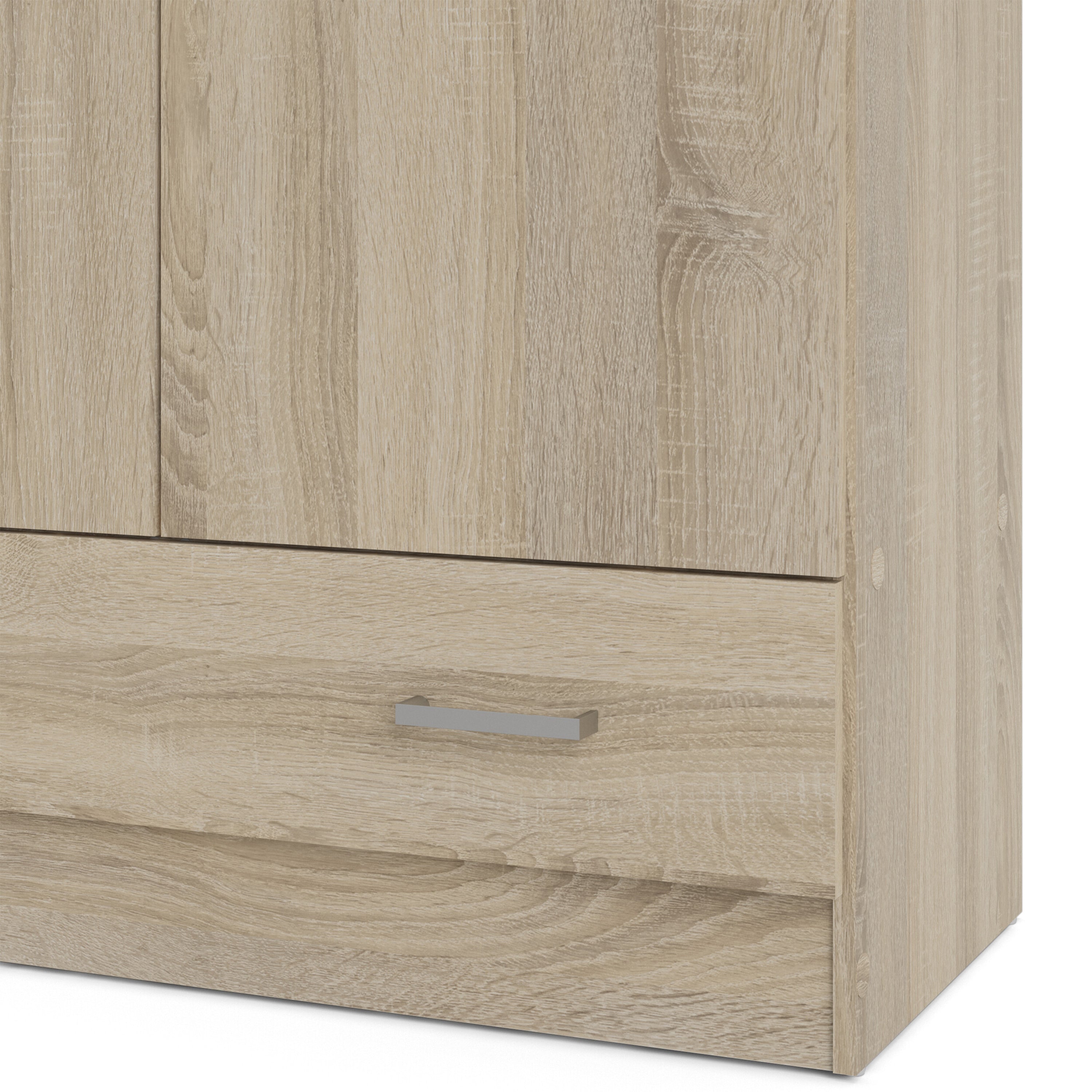 Space Wardrobe with 2 Doors + 1 Drawer in Oak 1750 – FTG, view 10