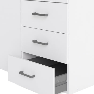 Space Wardrobe 3 Doors 3 Drawers in White 2000 – FTG, view 9