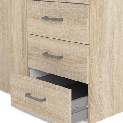 Space Wardrobe 3 Doors 3 Drawers in Oak 2000 – FTG, view 12