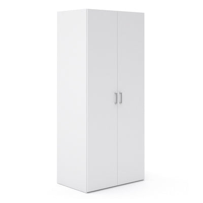 Space Wardrobe 2 Doors White 1750 – FTG