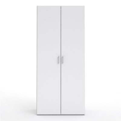 Space Wardrobe 2 Doors White 1750 – FTG, view 2