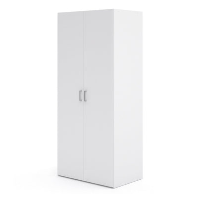 Space Wardrobe 2 Doors White 1750 – FTG, view 3