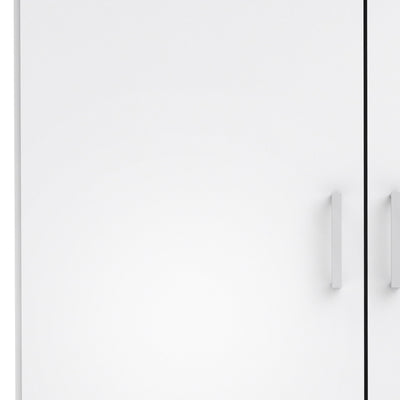 Space Wardrobe 2 Doors White 1750 – FTG, view 7