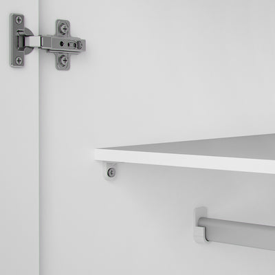 Space Wardrobe 2 Doors White 1750 – FTG, view 8