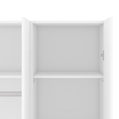 Space Wardrobe 3 Doors White 1750 – FTG, view 10