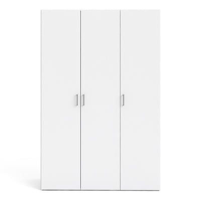 Space Wardrobe 3 Doors White 1750 – FTG, view 2