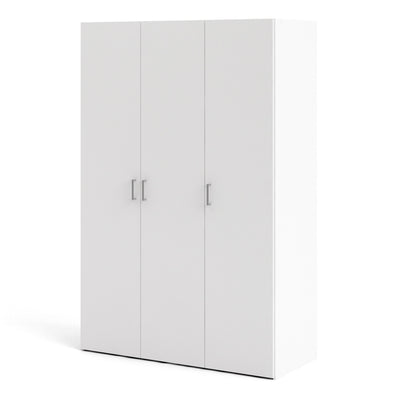 Space Wardrobe 3 Doors White 1750 – FTG, view 3