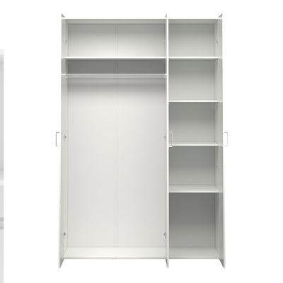 Space Wardrobe 3 Doors White 1750 – FTG, view 5