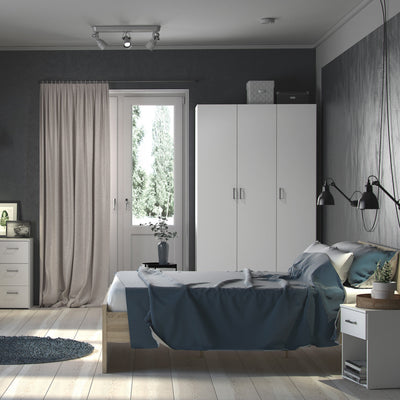Space Wardrobe 3 Doors White 1750 – FTG, view 8