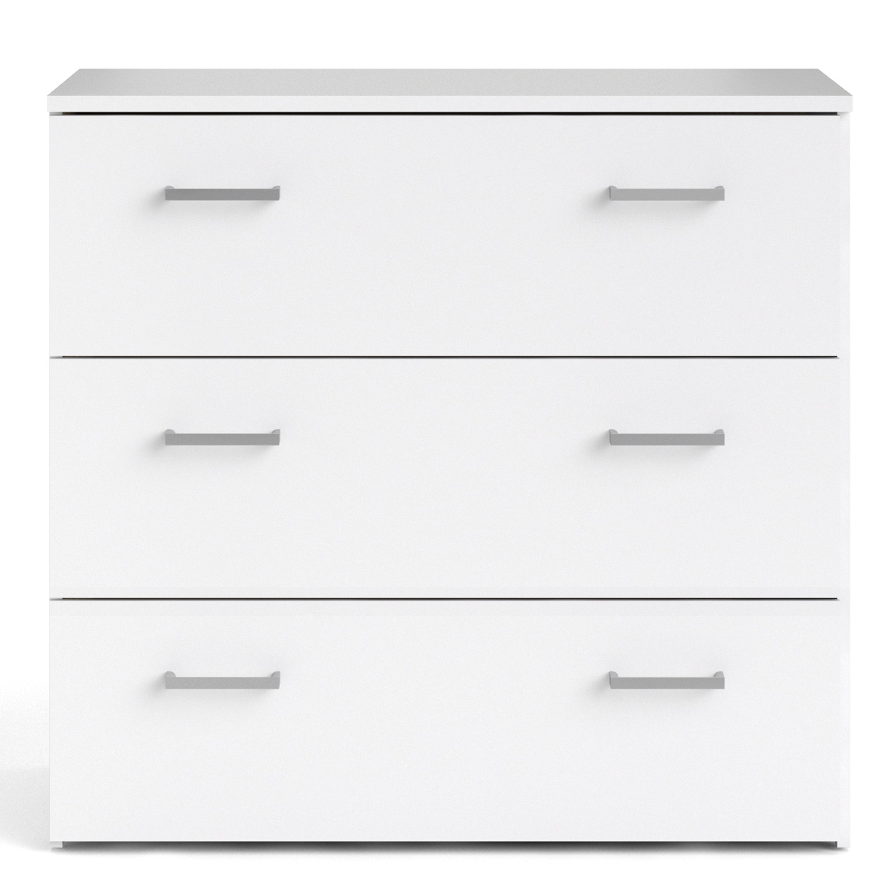 Space Chest of 3 Drawers in White – FTG, view 2