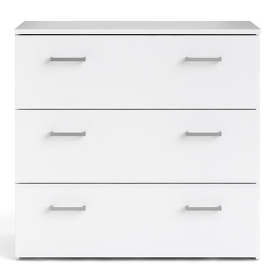 Space Chest of 3 Drawers in White – FTG, view 2
