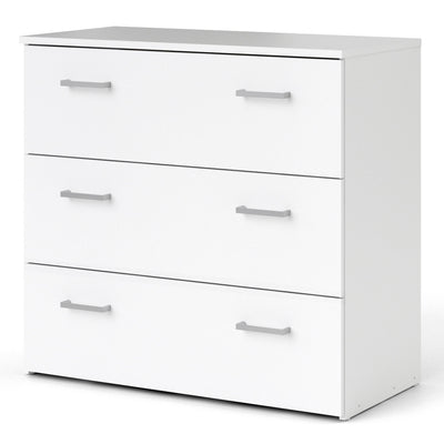 Space Chest of 3 Drawers in White – FTG, view 3