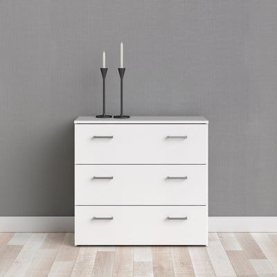 Space Chest of 3 Drawers in White – FTG, view 7
