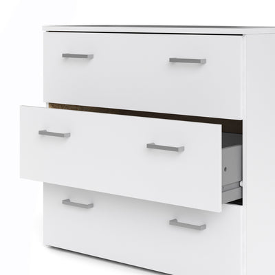Space Chest of 3 Drawers in White – FTG, view 9
