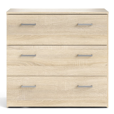 Space Chest of 3 Drawers in Oak – FTG, view 2