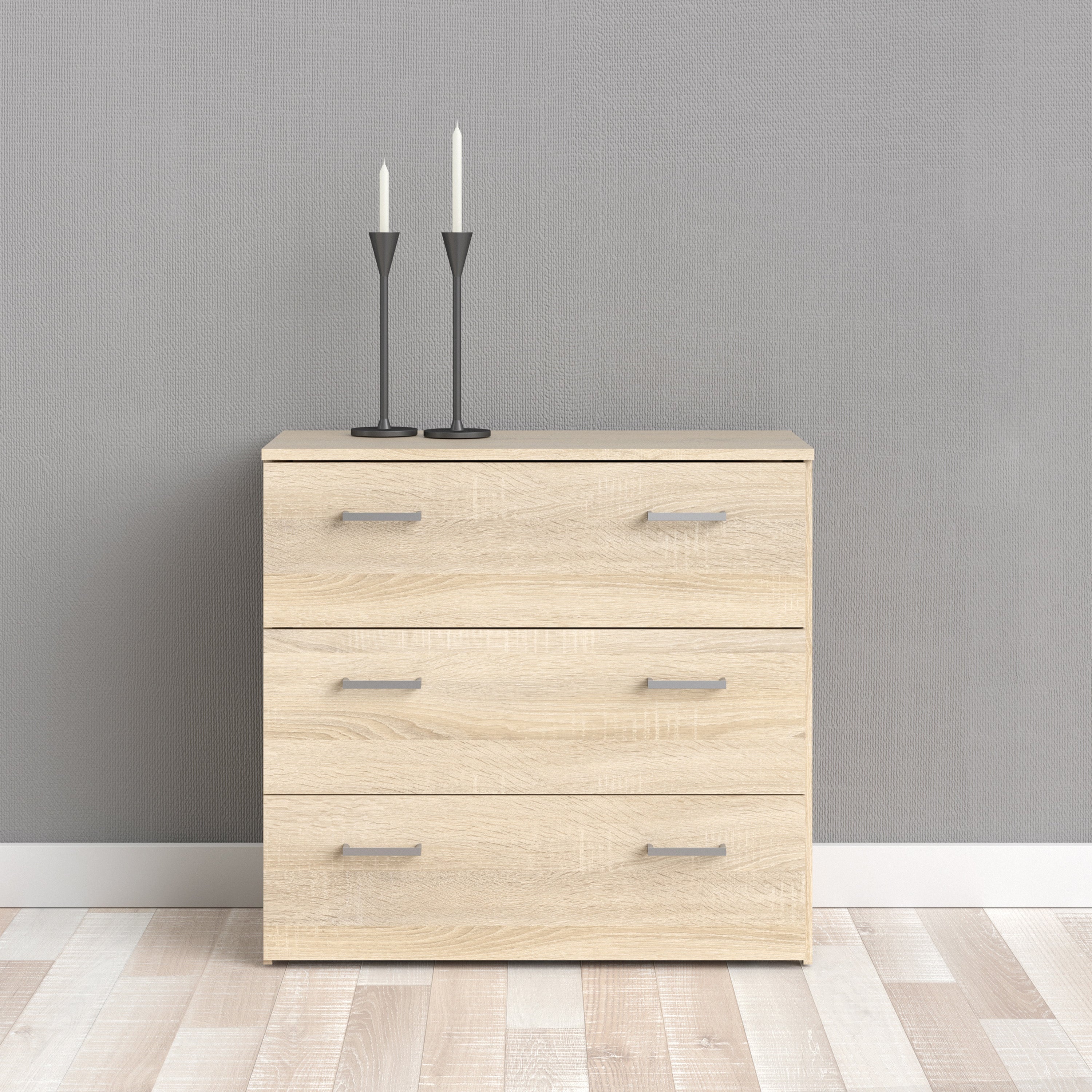 Space Chest of 3 Drawers in Oak – FTG, view 9